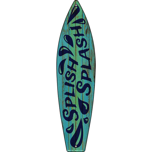 Green Splish Splash Novelty Mini Metal Surfboard MSB-178