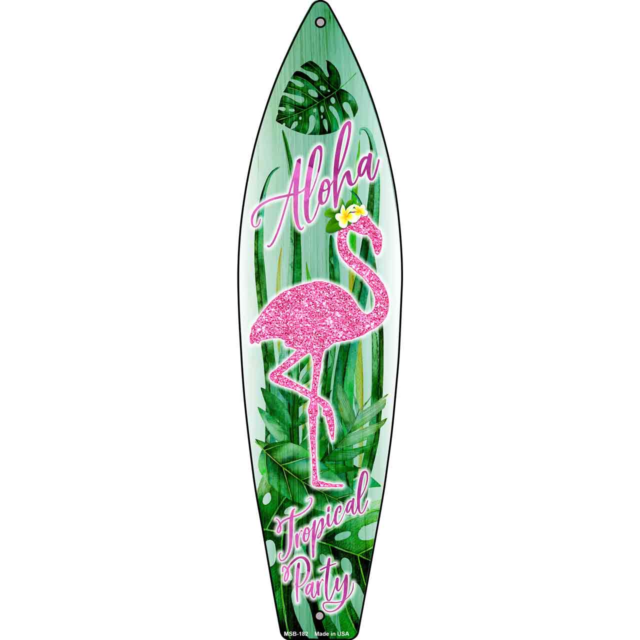 Tropical Party Novelty Mini Metal Surfboard MSB-182