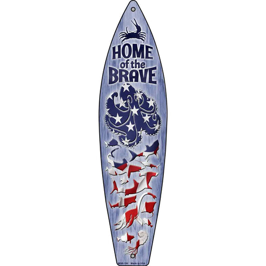 Home of the Brave Novelty Mini Metal Surfboard MSB-190