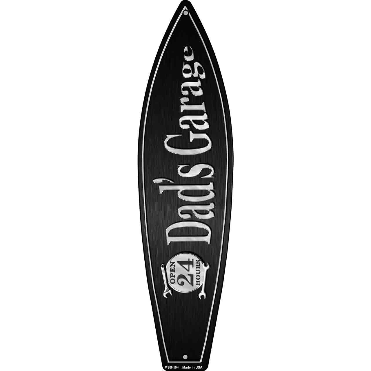 Dads Garage Novelty Mini Metal Surfboard MSB-194