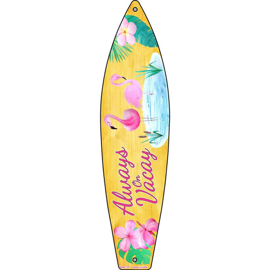 Always on Vacation Novelty Mini Metal Surfboard MSB-197