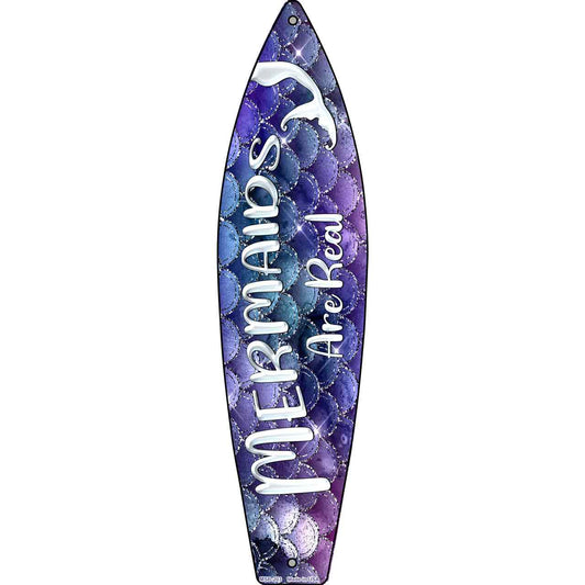 Mermaids are Real Novelty Mini Metal Surfboard MSB-203