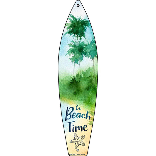 On Beach Time Novelty Mini Metal Surfboard MSB-208