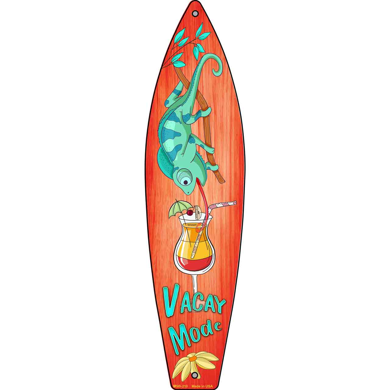 Vacation Mode Novelty Mini Metal Surfboard MSB-210