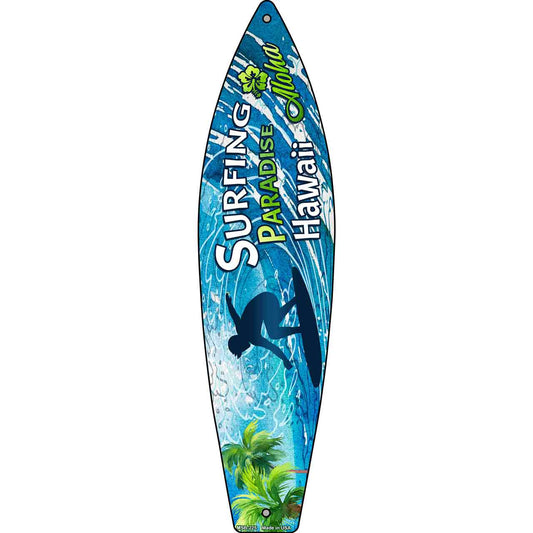 Surfing Paradise Hawaii Novelty Mini Metal Surfboard MSB-225