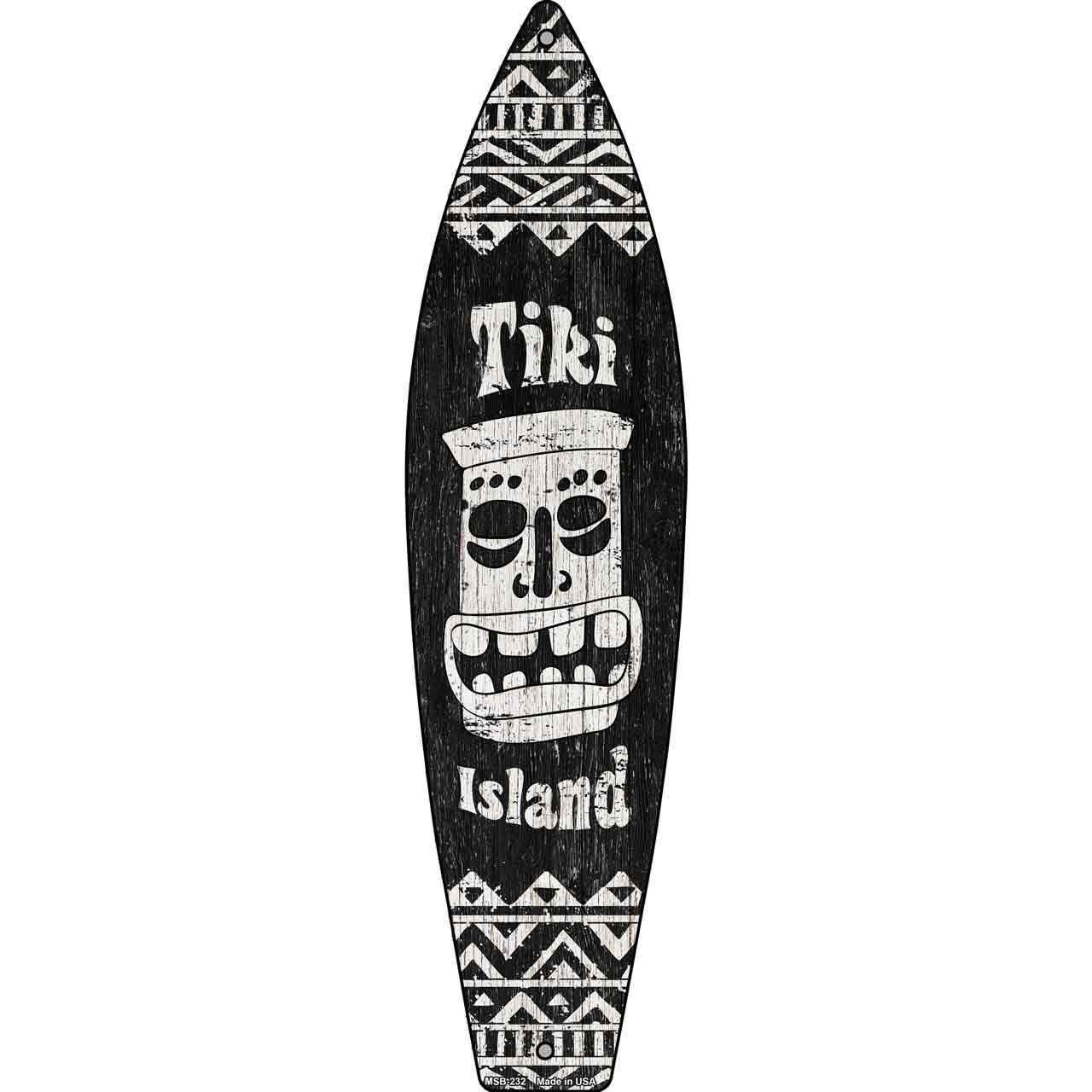 Tiki Island Novelty Mini Metal Surfboard MSB-232