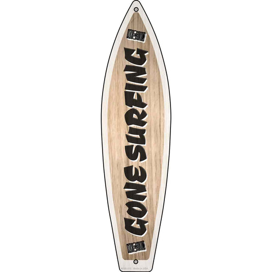 Gone Surfing Novelty Mini Metal Surfboard Sign MSB-310