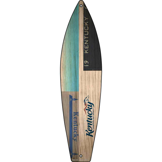 Kentucky License Plate Design Novelty Mini Metal Surfboard MSB-446