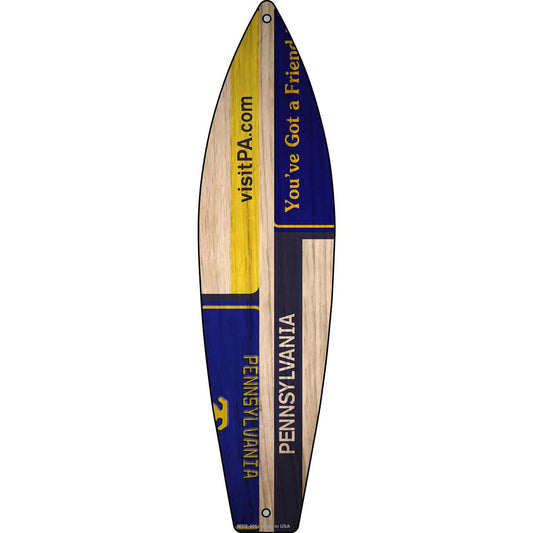 Oregon License Plate Design Novelty Mini Metal Surfboard MSB-466