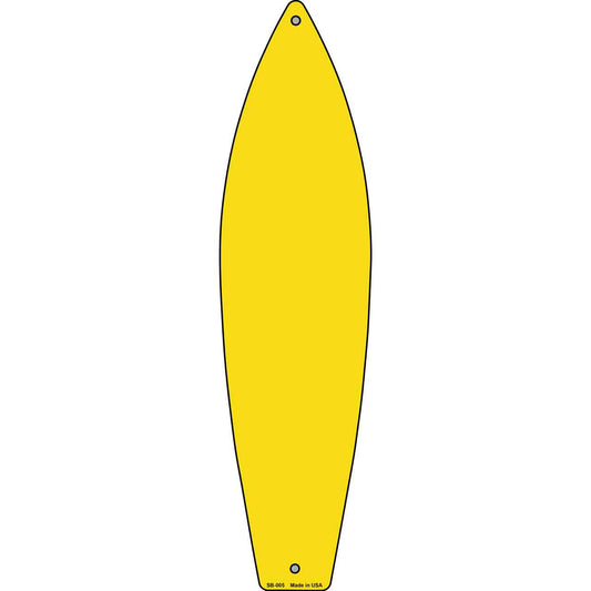 Yellow Solid Dye Sublimation Blank Surfboard Sign SB-005