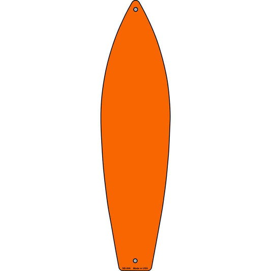 Orange Solid Dye Sublimation Blank Surfboard Sign SB-006