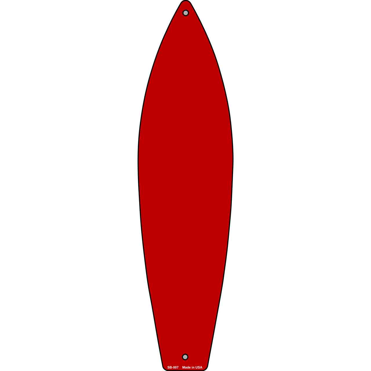 Red Solid Dye Sublimation Blank Surfboard Sign SB-007