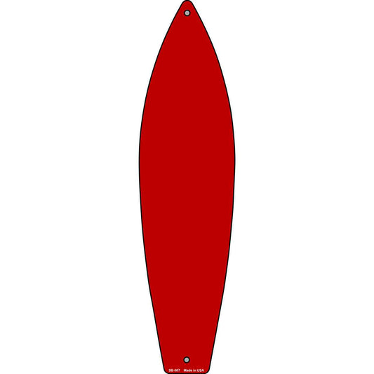 Red Solid Dye Sublimation Blank Surfboard Sign SB-007