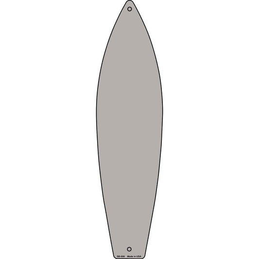 Gray Solid Dye Sublimation Blank Surfboard Sign SB-008