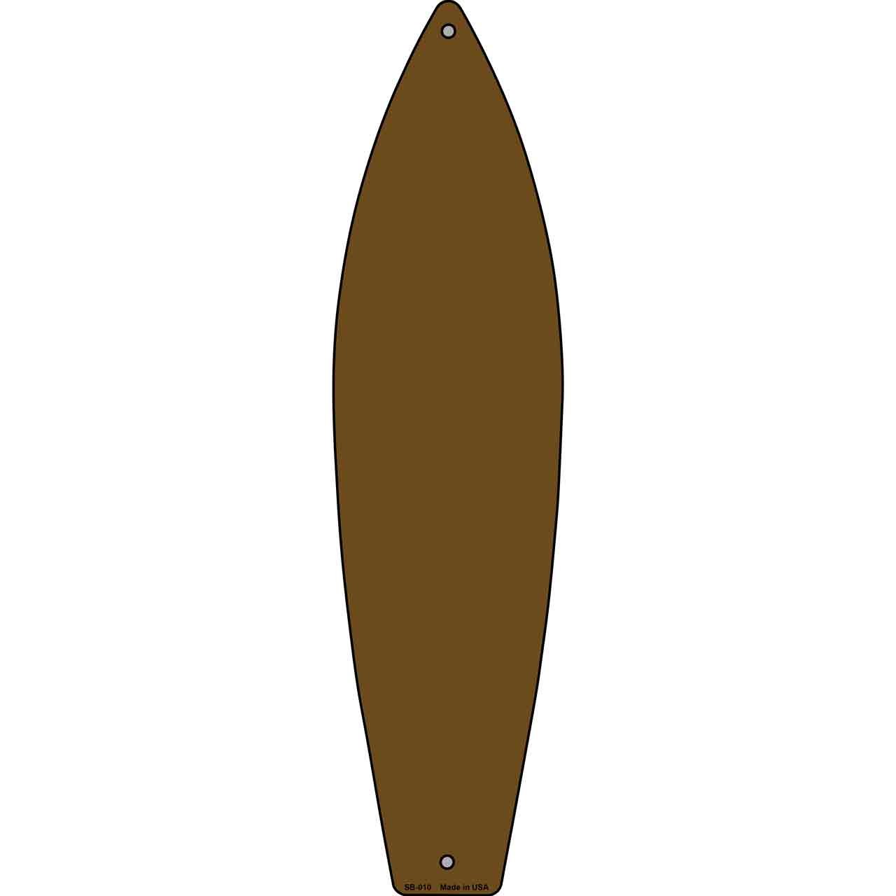 Brown Solid Dye Sublimation Blank Surfboard Sign SB-010