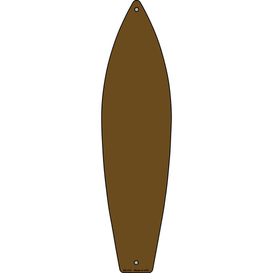 Brown Solid Dye Sublimation Blank Surfboard Sign SB-010