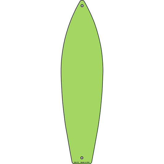 Lime Green Solid Dye Sublimation Blank Surfboard Sign SB-012