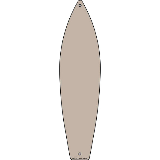 Tan Solid Dye Sublimation Blank Surfboard Sign SB-013