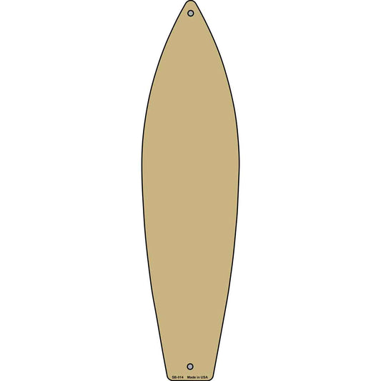 Gold Solid Dye Sublimation Blank Surfboard Sign SB-014