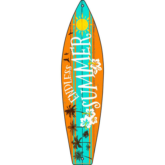 Endless Summer Metal Novelty Surfboard Sign SB-031