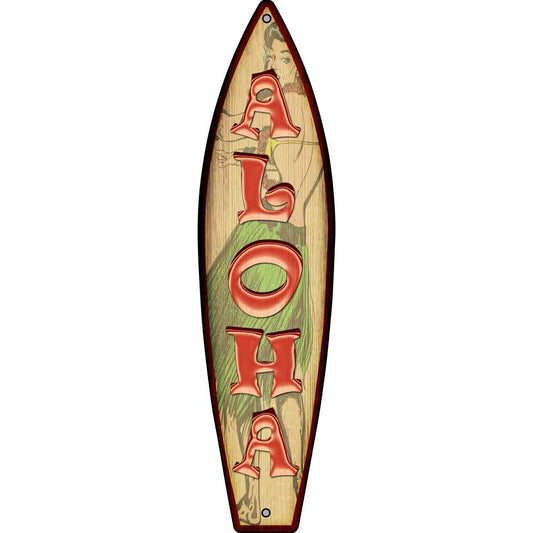 Aloha Novelty Surfboard Sign SB-091