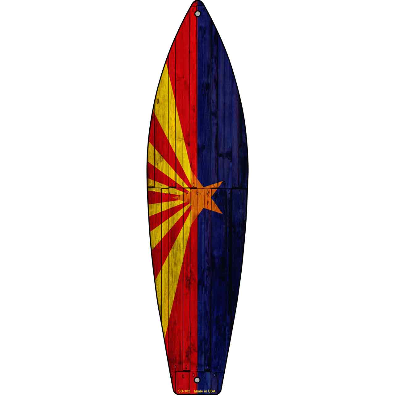 Arizona State Flag Novelty Surfboard SB-102