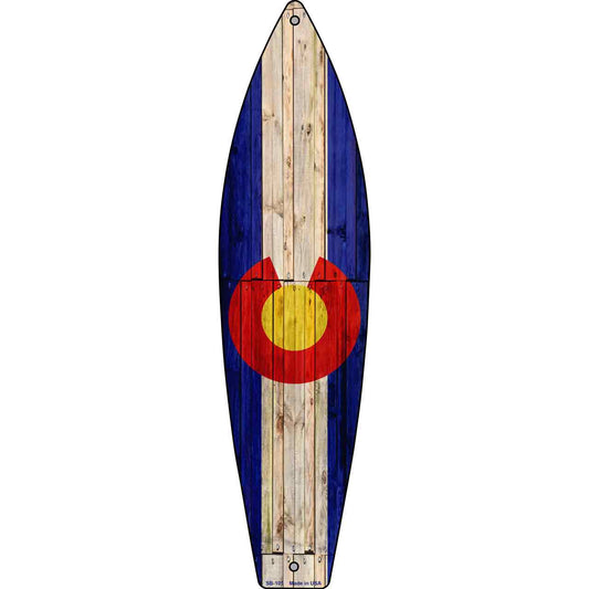 Colorado State Flag Novelty Surfboard SB-105
