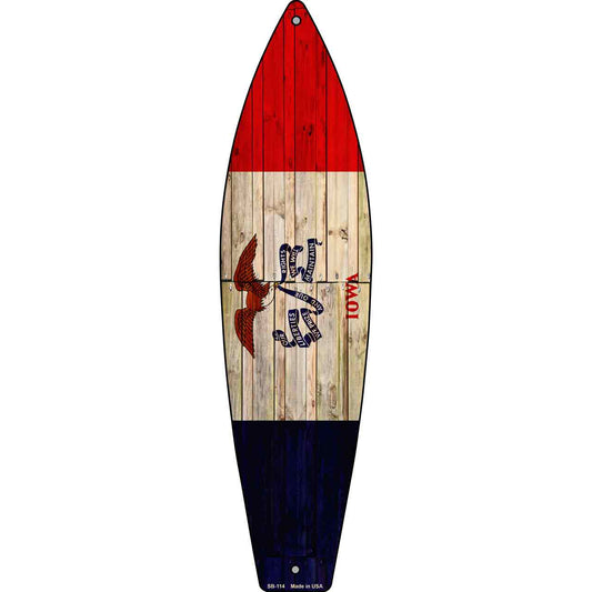 Iowa State Flag Novelty Surfboard SB-114