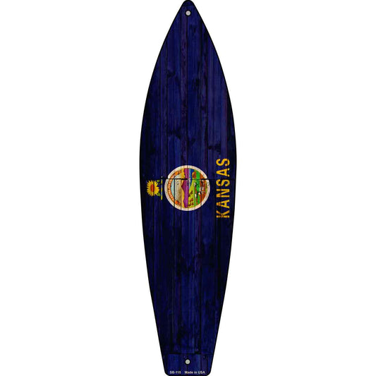 Kansas State Flag Novelty Surfboard SB-115