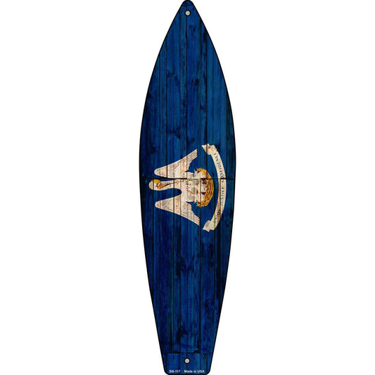 Louisiana State Flag Novelty Surfboard SB-117