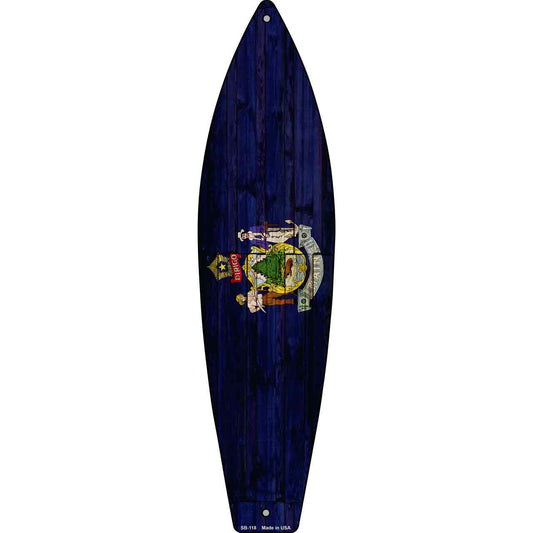 Maine State Flag Novelty Surfboard SB-118