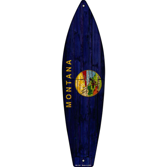 Montana State Flag Novelty Surfboard SB-125