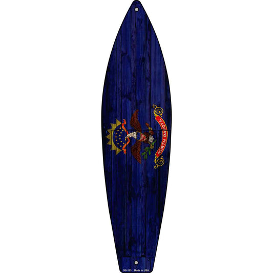 North Dakota State Flag Novelty Surfboard SB-133