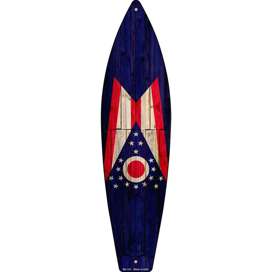 Ohio State Flag Novelty Surfboard SB-134