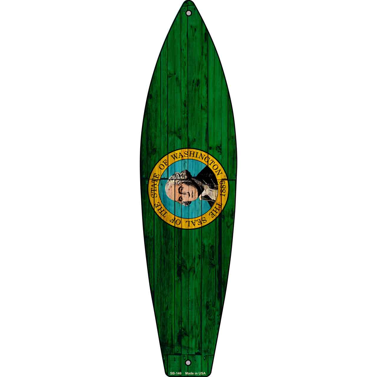 Washington State Flag Novelty Surfboard SB-146