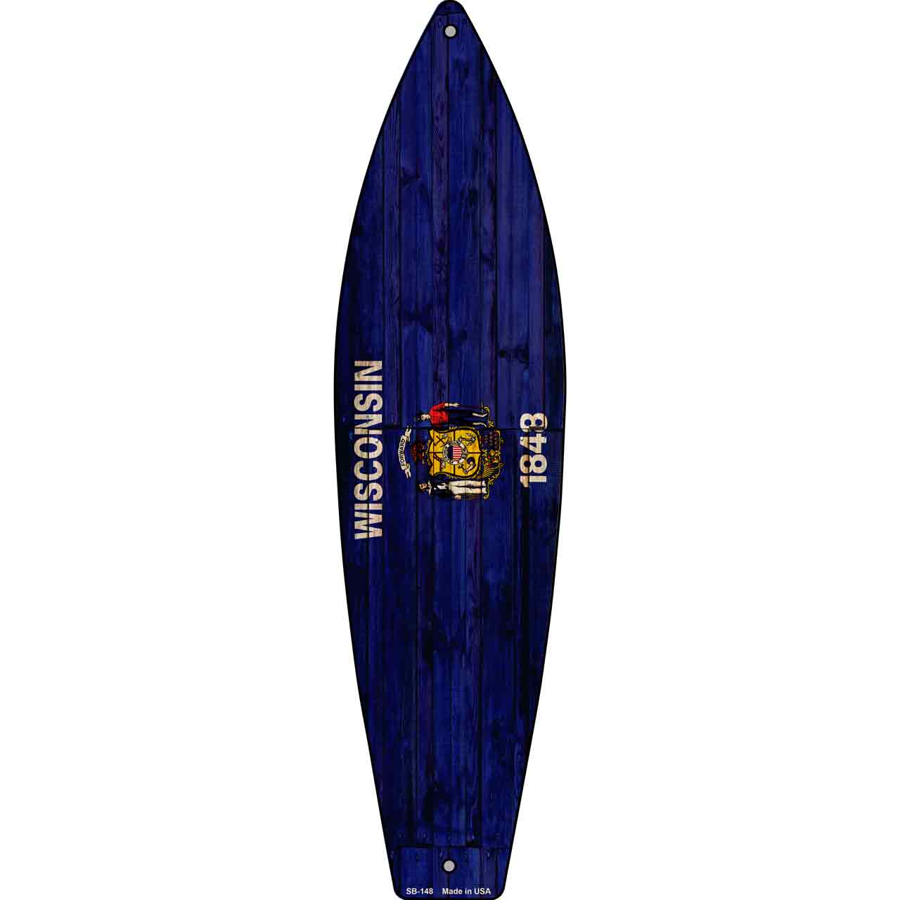 Wisconsin State Flag Novelty Surfboard SB-148