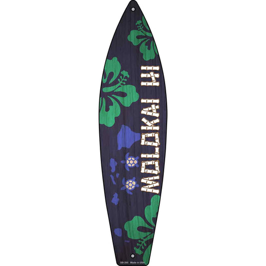 Molokai Hawaii Novelty Metal Surfboard Sign SB-295