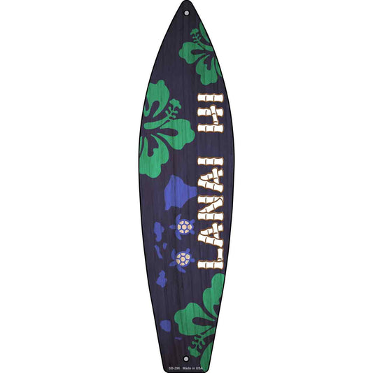 Lanai Hawaii Novelty Metal Surfboard Sign SB-296