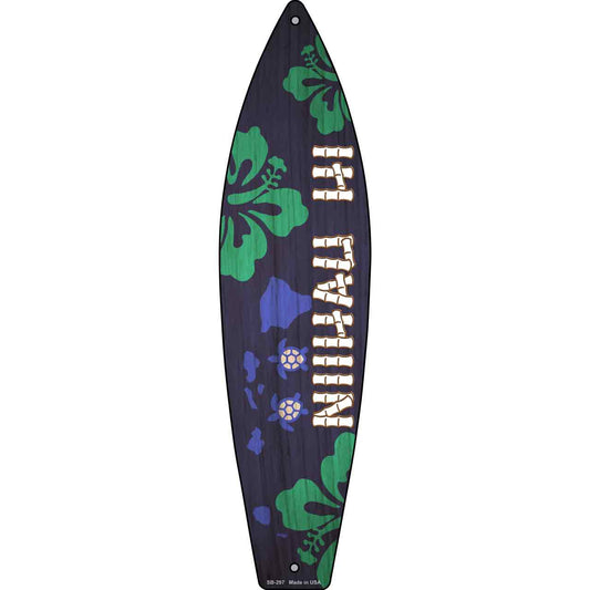 Niihau Hawaii Novelty Metal Surfboard Sign SB-297