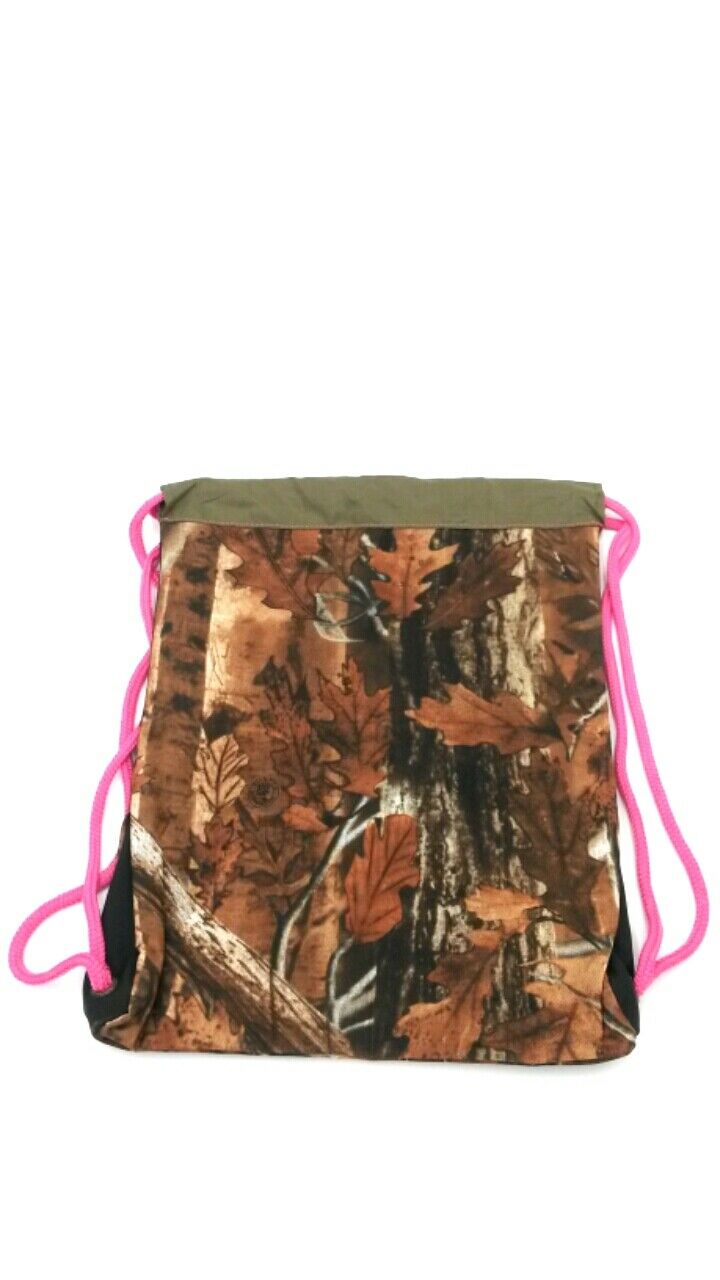 Custom Camo Drawstring Backpack (Personalized)