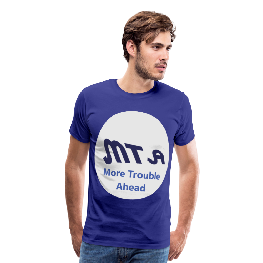 New York City Subway train funny Logo parody Men's Premium T-Shirt - royal blue