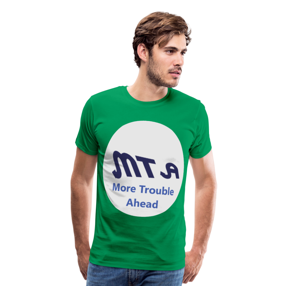 New York City Subway train funny Logo parody Men's Premium T-Shirt - kelly green