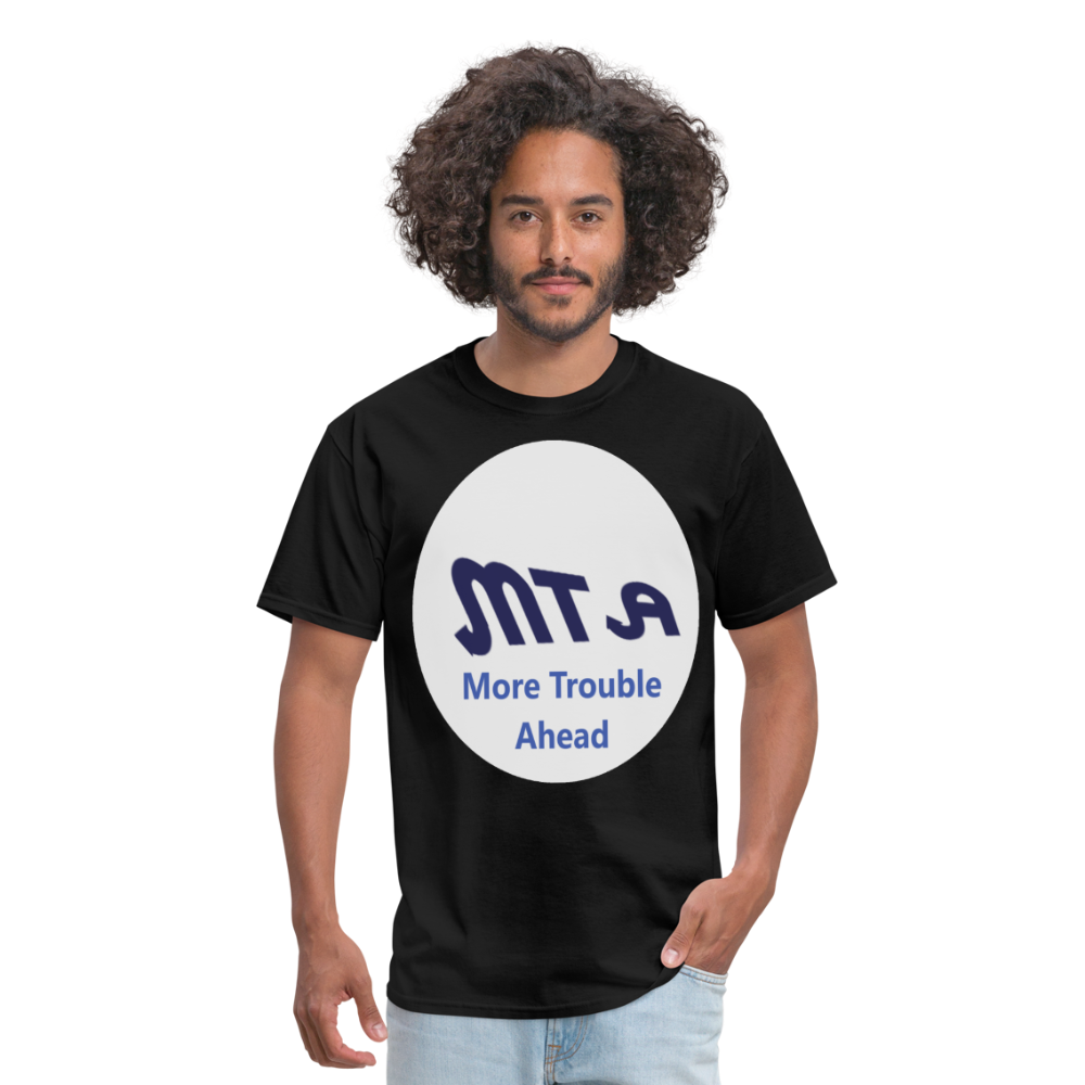 New York City Subway train funny Logo parody Men's T-Shirt - black