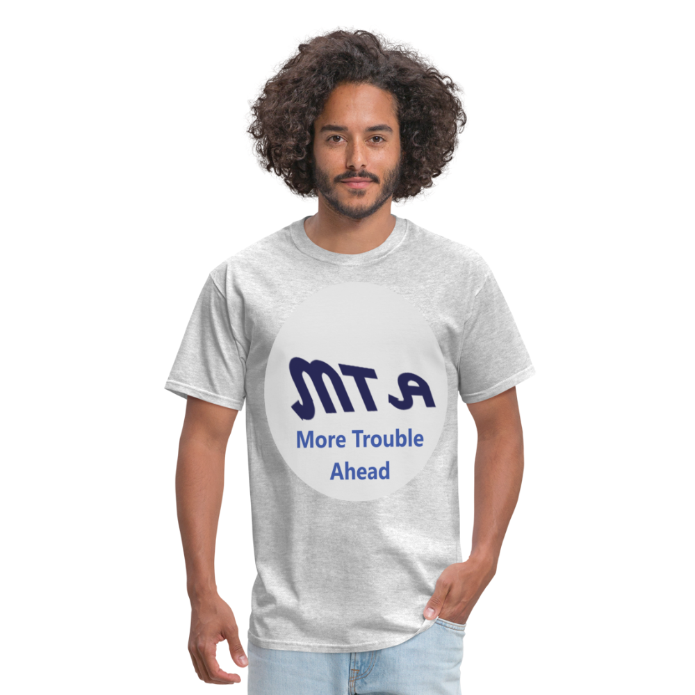 New York City Subway train funny Logo parody Men's T-Shirt - heather gray