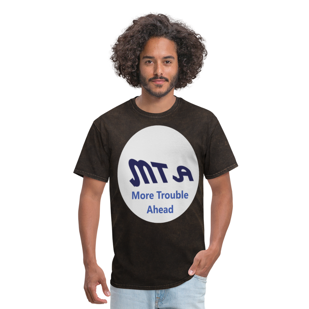 New York City Subway train funny Logo parody Men's T-Shirt - mineral black