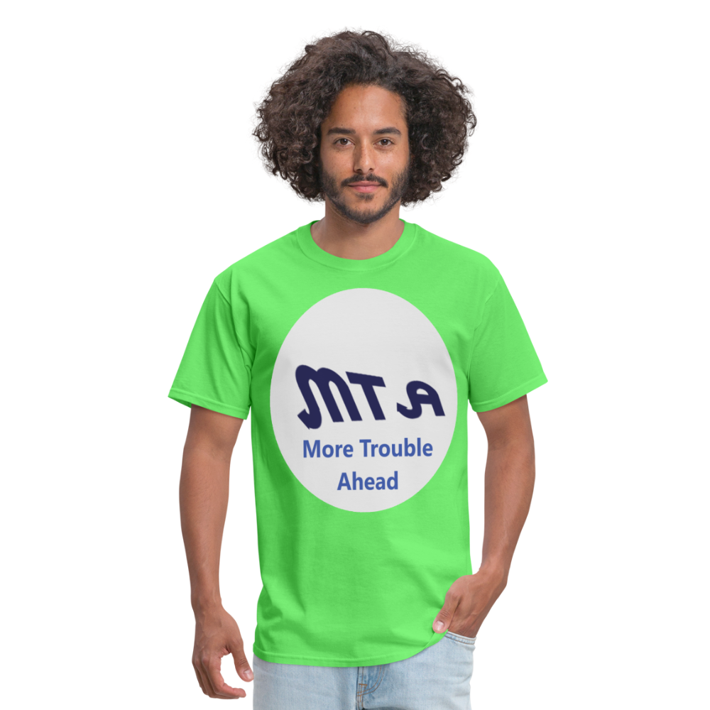 New York City Subway train funny Logo parody Men's T-Shirt - kiwi