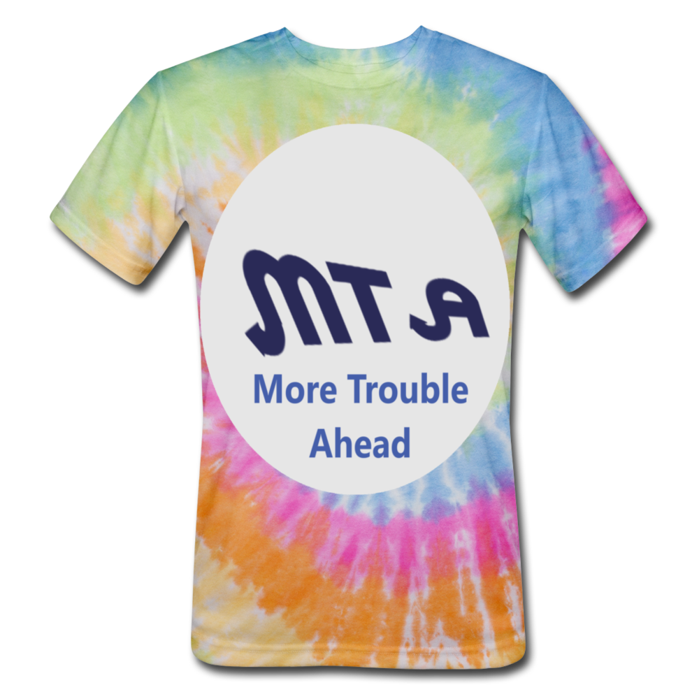 New York City Subway train funny Logo parody Unisex Tie Dye T-Shirt - rainbow