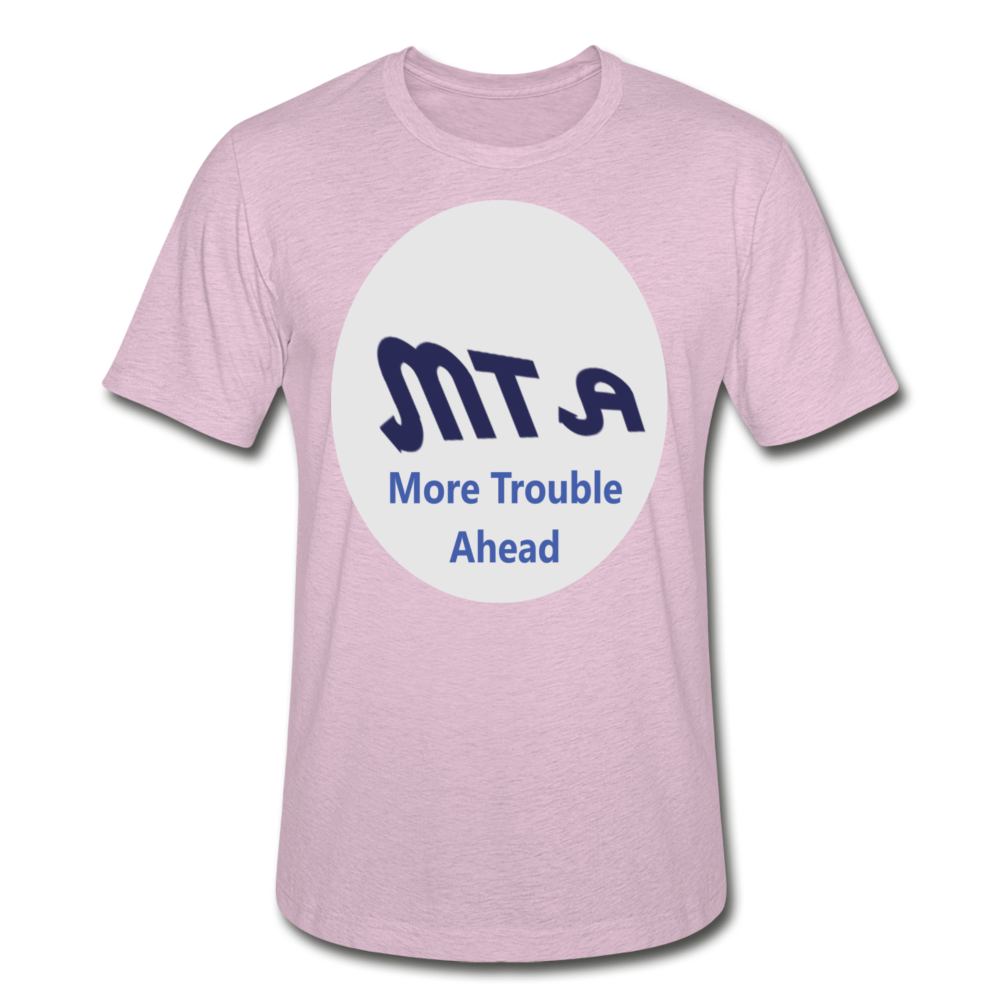 New York City Subway train funny Logo parody Unisex Heather Prism T-Shirt - heather prism lilac