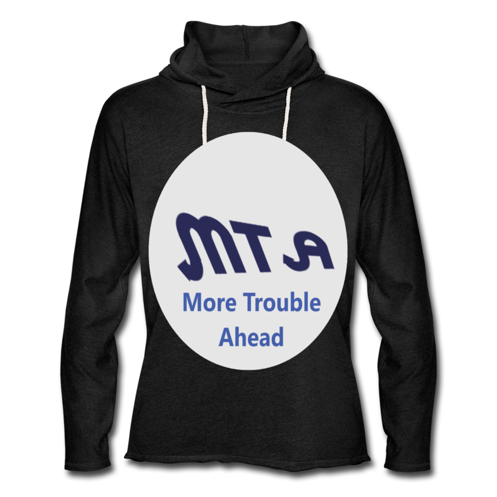 New York City Subway train funny Logo parody Unisex Lightweight Terry Hoodie - charcoal gray