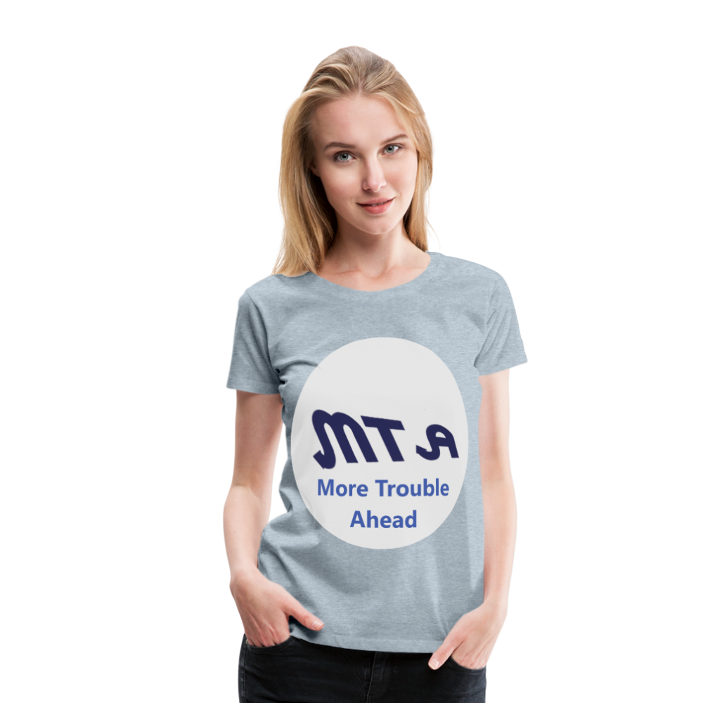 New York City Subway train funny Logo parody Women’s Premium T-Shirt - heather ice blue